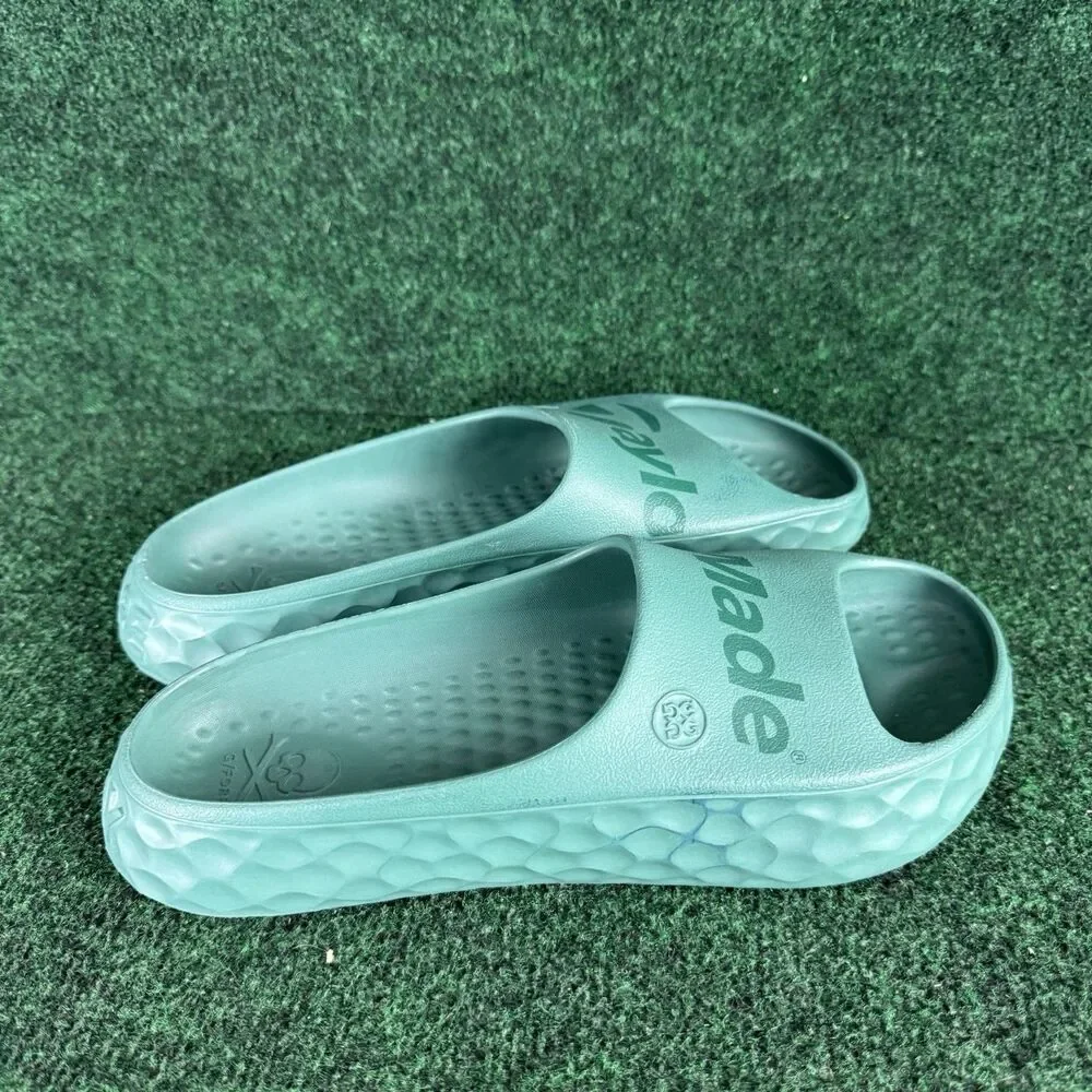 G Fore Taylormade G/slide Street Slides Sandals Unisex Sage Green Men’s Size 9
